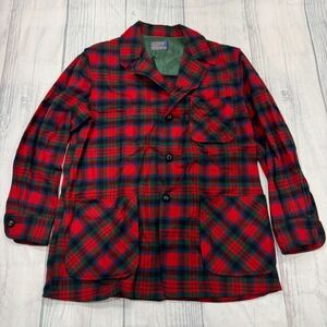 VTG Pendleton Buffalo Plaid Wool Jacket M Outdoors Warm‎ Mens